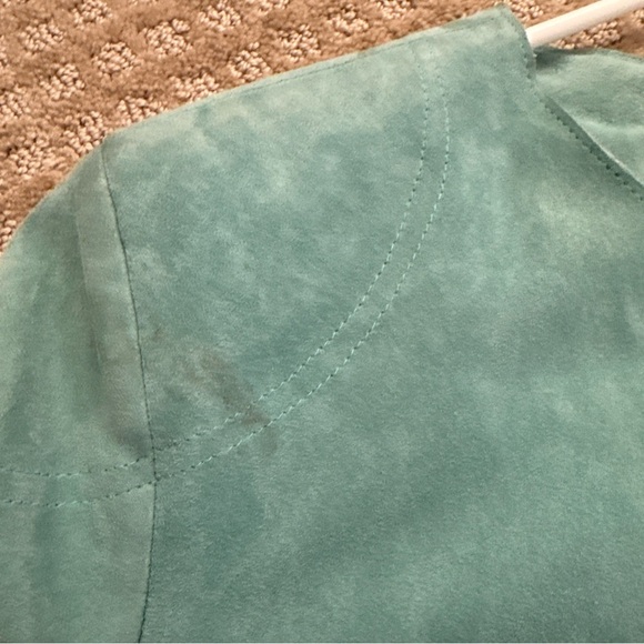 Saguaro Leather Jacket Full-zip Turquoise Size Small - Picture 6 of 11